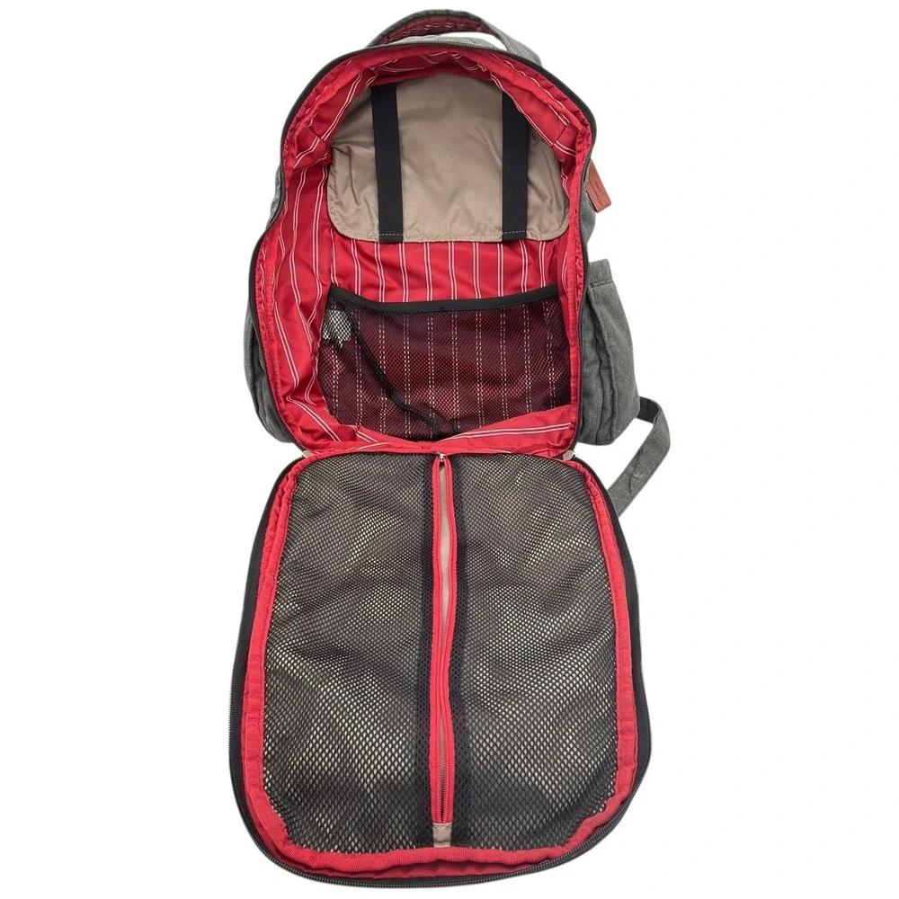 Ju-Ju-Be Gray Backpack Diaper Bag Travel‎ Organizer Multi-Pocket
